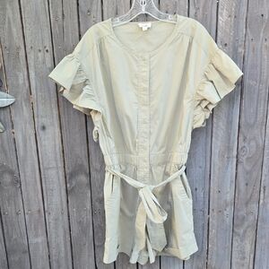 BiBi Flutter Sleeve Dress with Tie Front